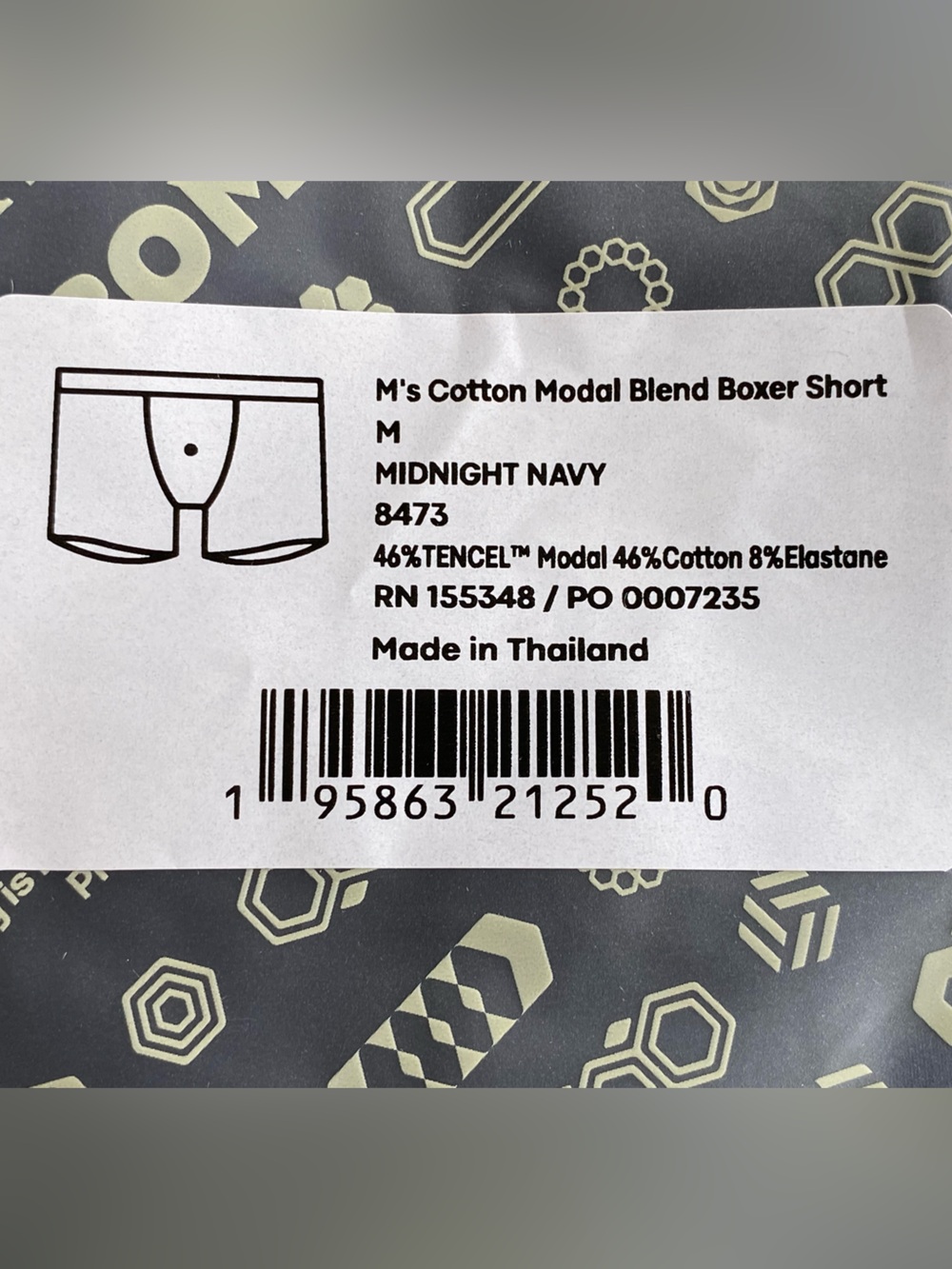 Bombas Cotton Modal Blend Boxer Shorts - Midnight Navy Pack of 2 NEW